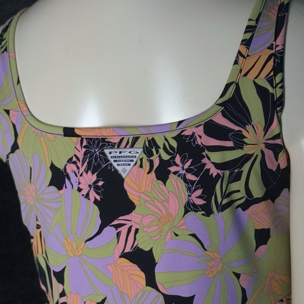 Columbia PFG Freezer III Square Neck Mini Dress, Floral, Size S/P - Picture 7 of 15